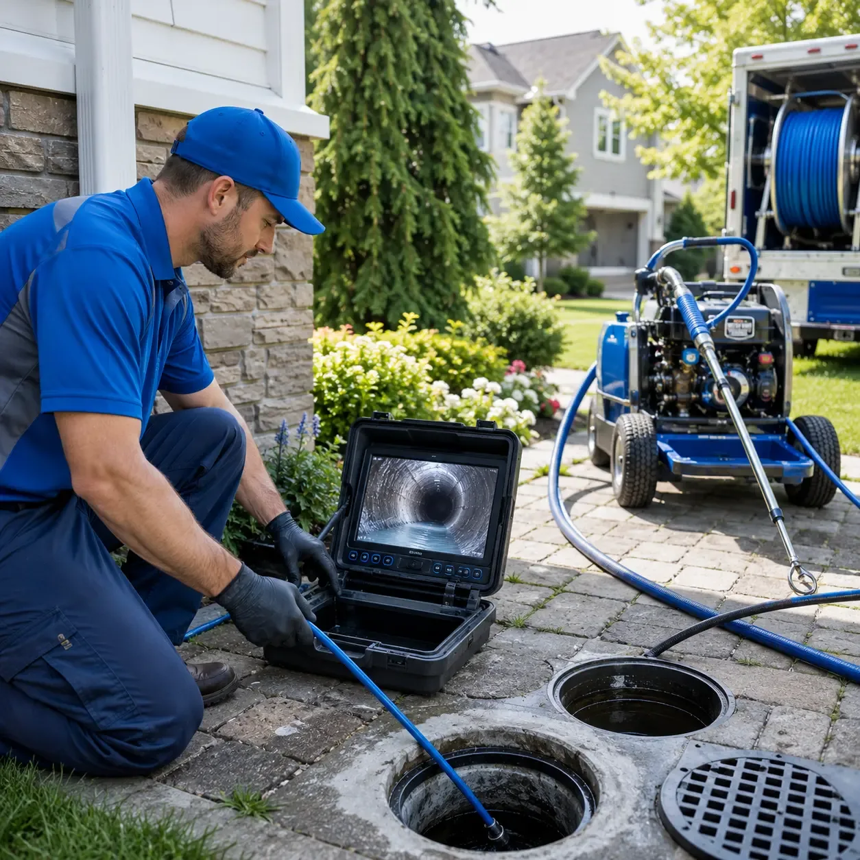 Outdoor drain cleaning professionals serving Belle Mead, NJ